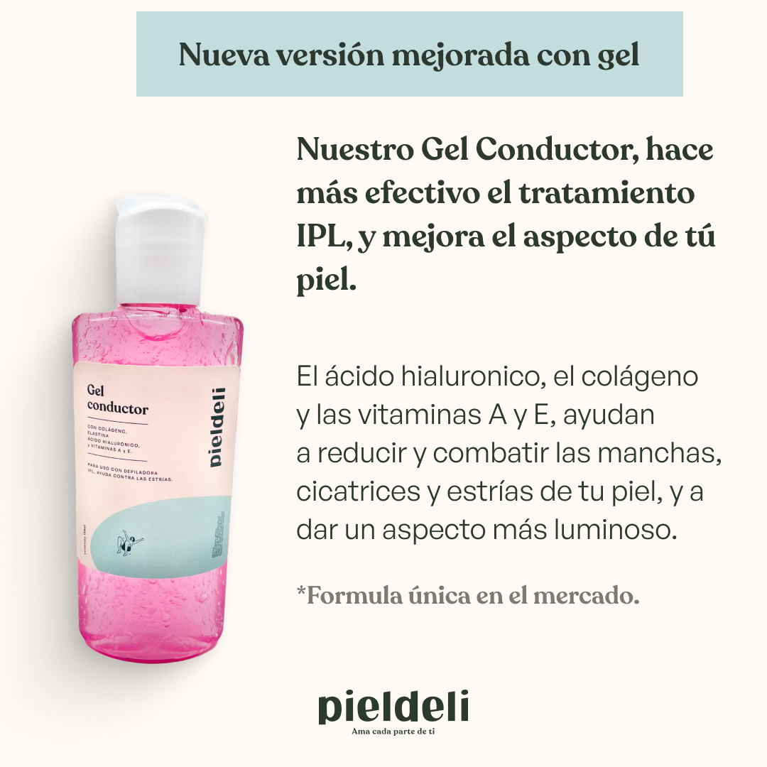 Depiladora IPL Piel Deli + Gel Conductor de regalo